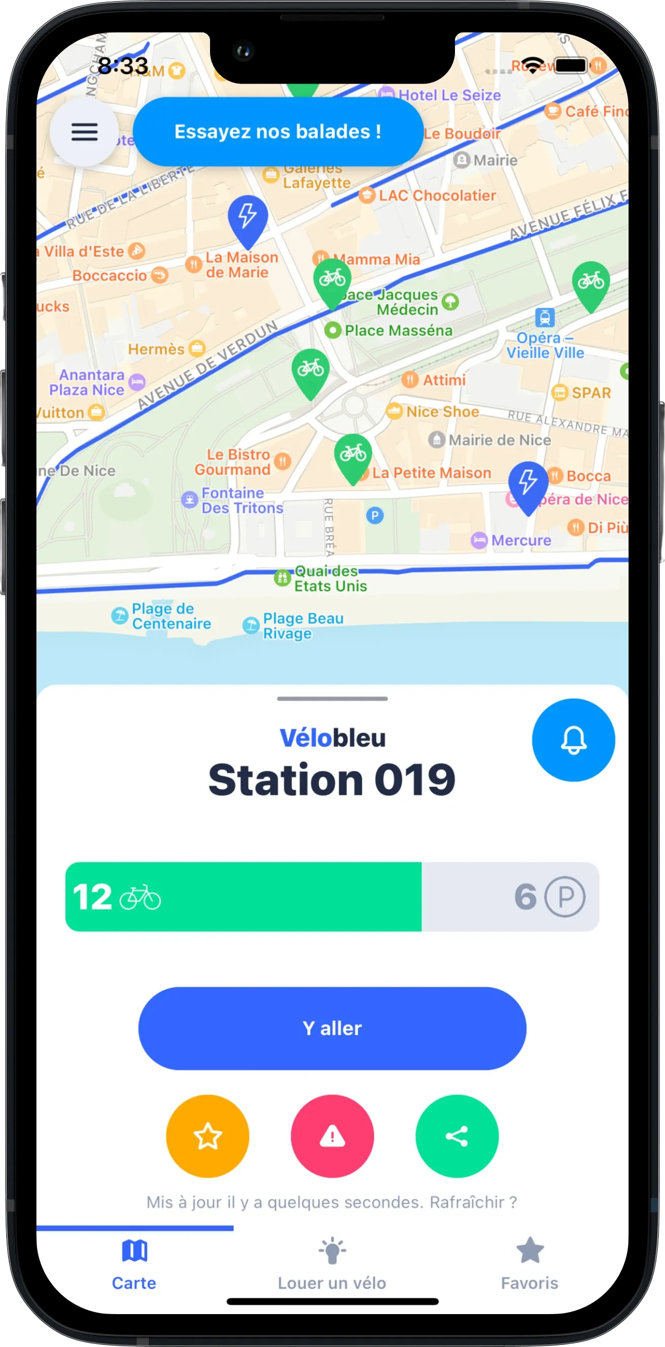 Capture d'écran de l'application Farra